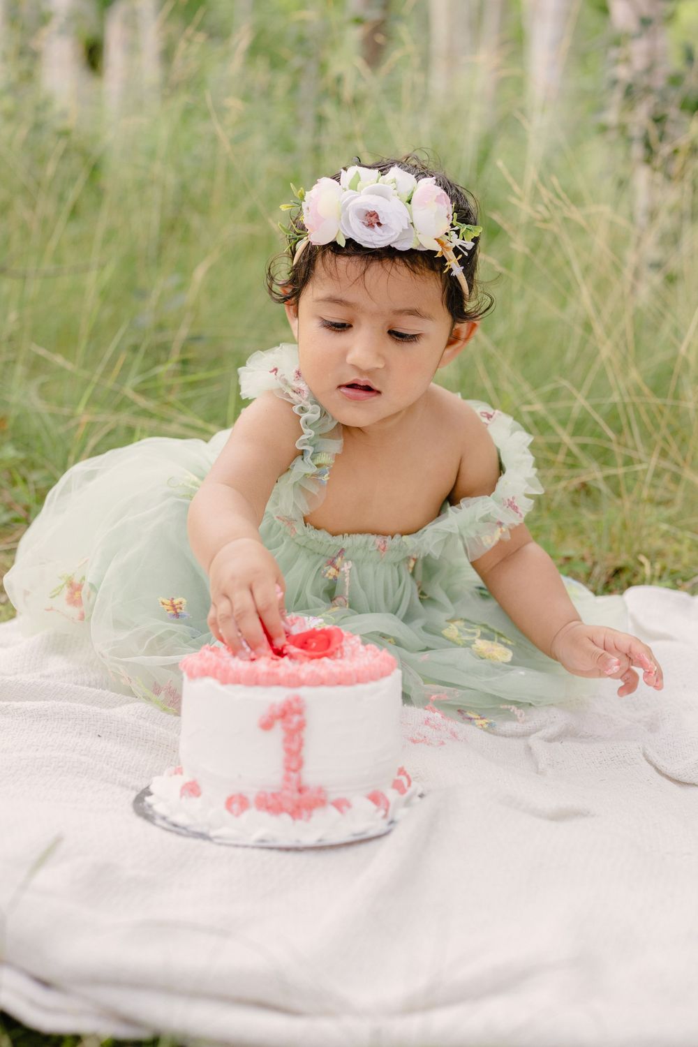 A cake smash session in Gander, NL