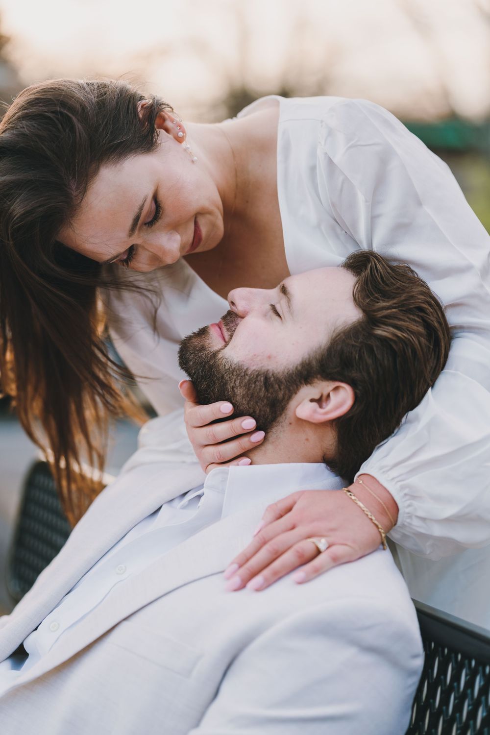 Engagement session at Glenview Mansion in Rockville, MD