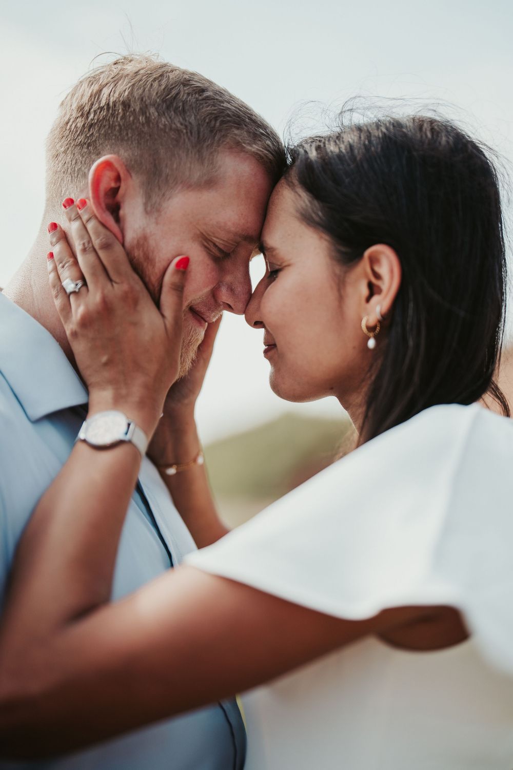 Engagement photo in Fort McHenry in Baltimore, MD.