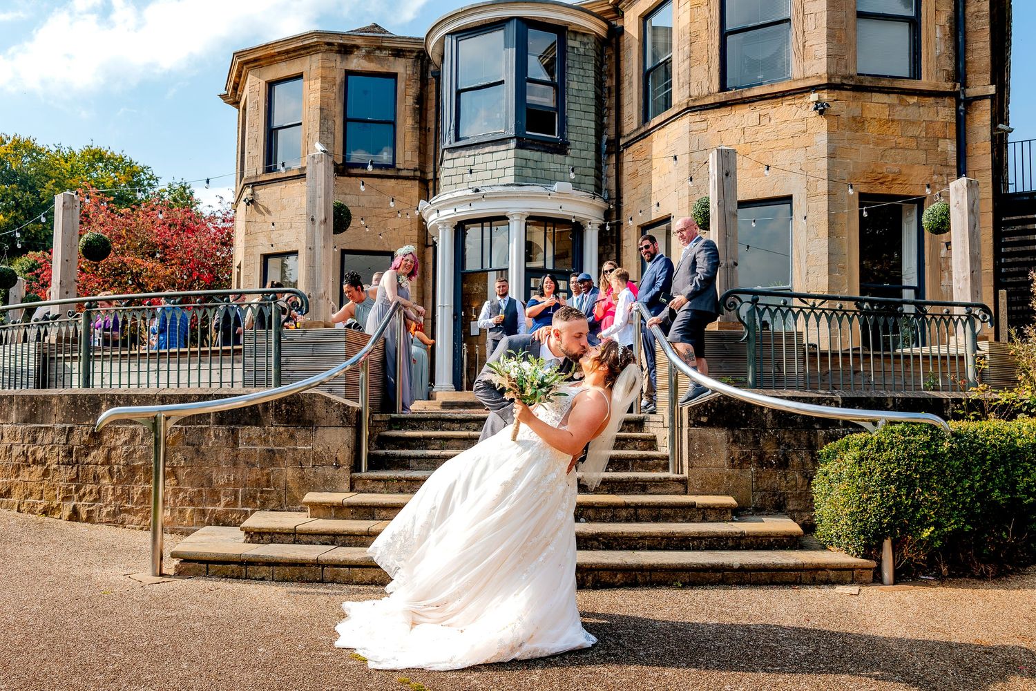 Unobtrusive wedding photographer at Carr Bank Wedding Venue.