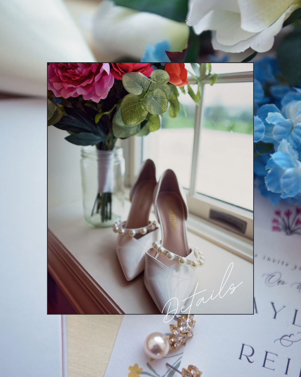 Detail photos at The Snow Hill Country Club wedding venue in New Vienna Ohio. Cincinnati Wedding Photographer.