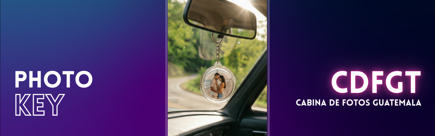 Llavero transparente con foto personalizada
