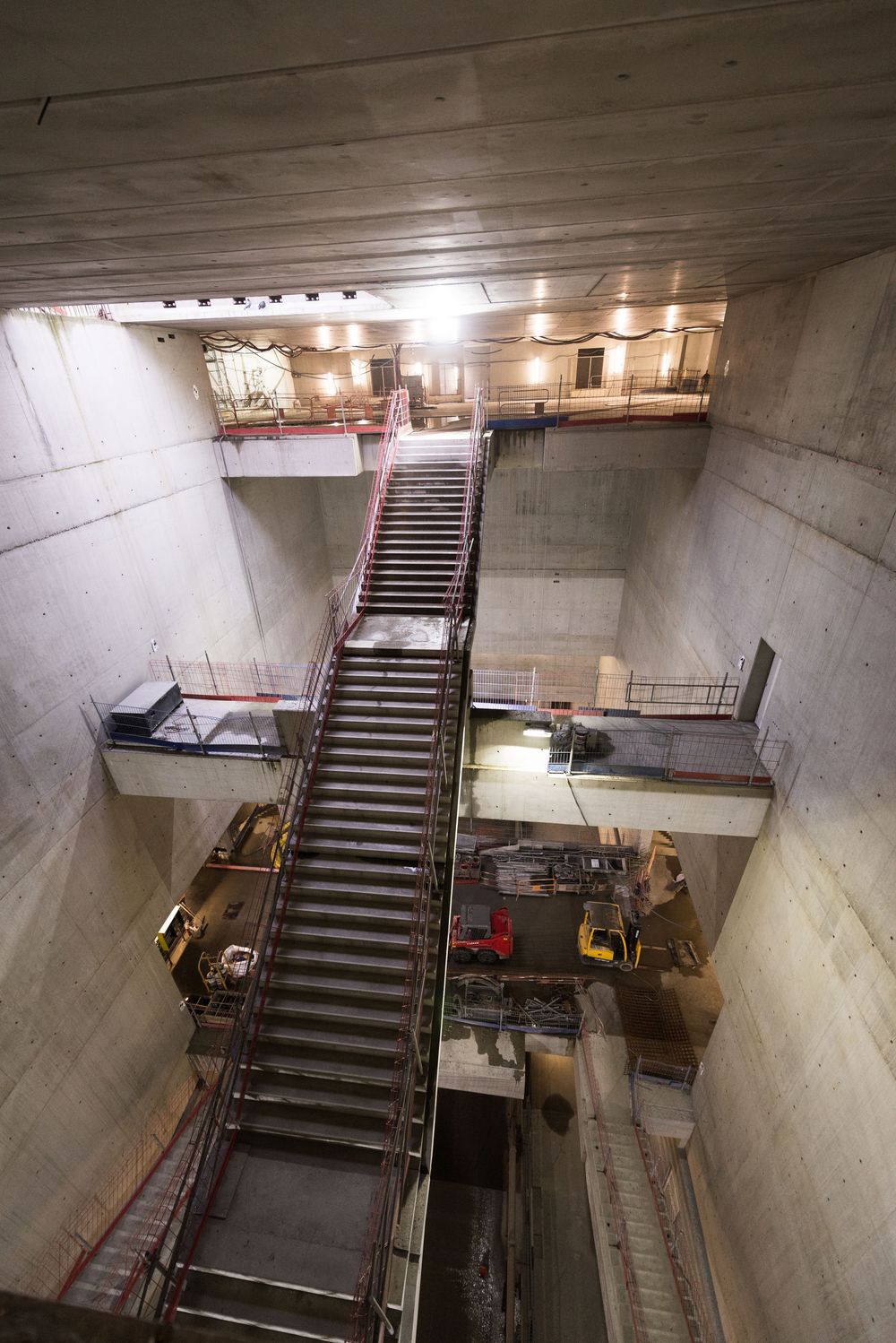 Photographe chantier métro Rennes – construction station souterraine en béton armé