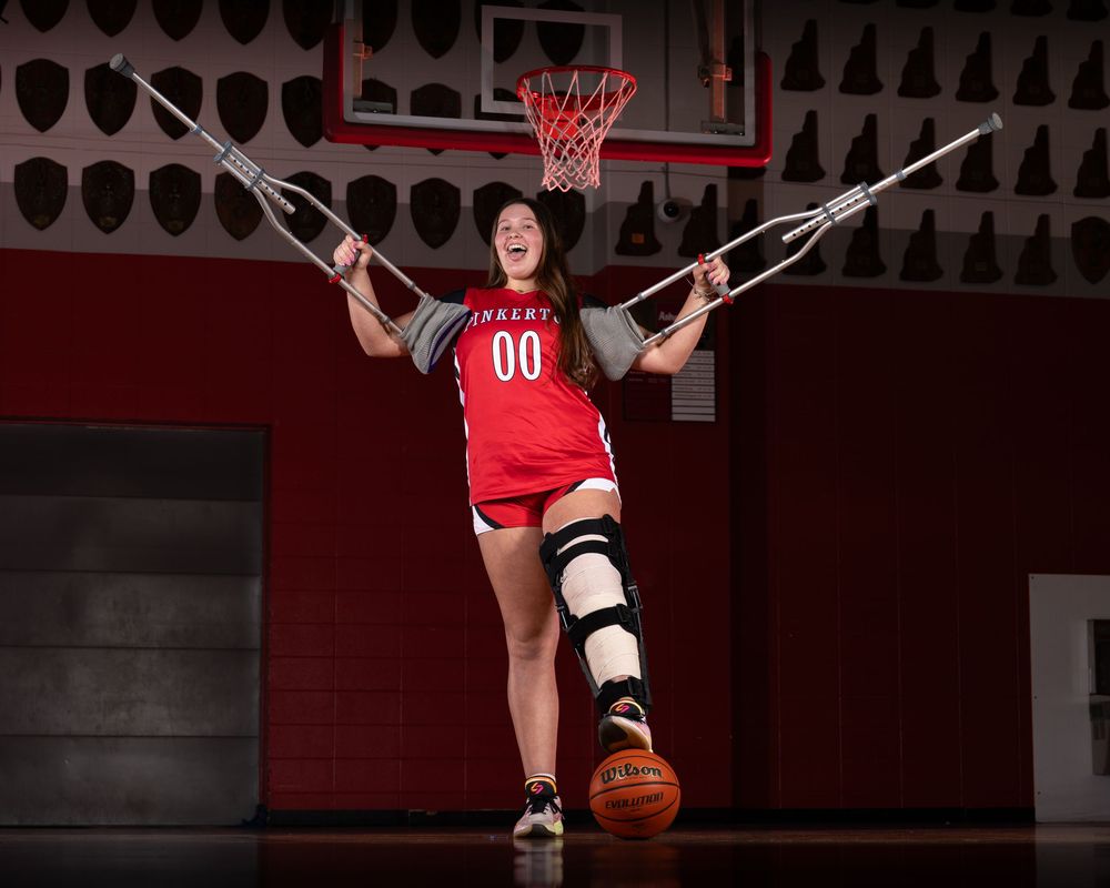 Pinkerton Academy Astros girls Basketball Fv3 Media sports photography Media Day photoshoot and creative portrait session in New Hampshire