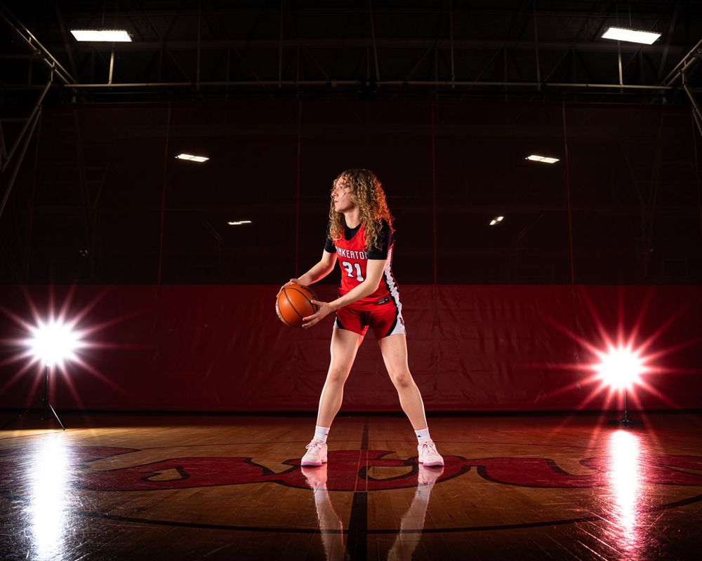 Pinkerton Academy Astros girls Basketball Fv3 Media sports photography Media Day photoshoot and creative portrait session in New Hampshire
