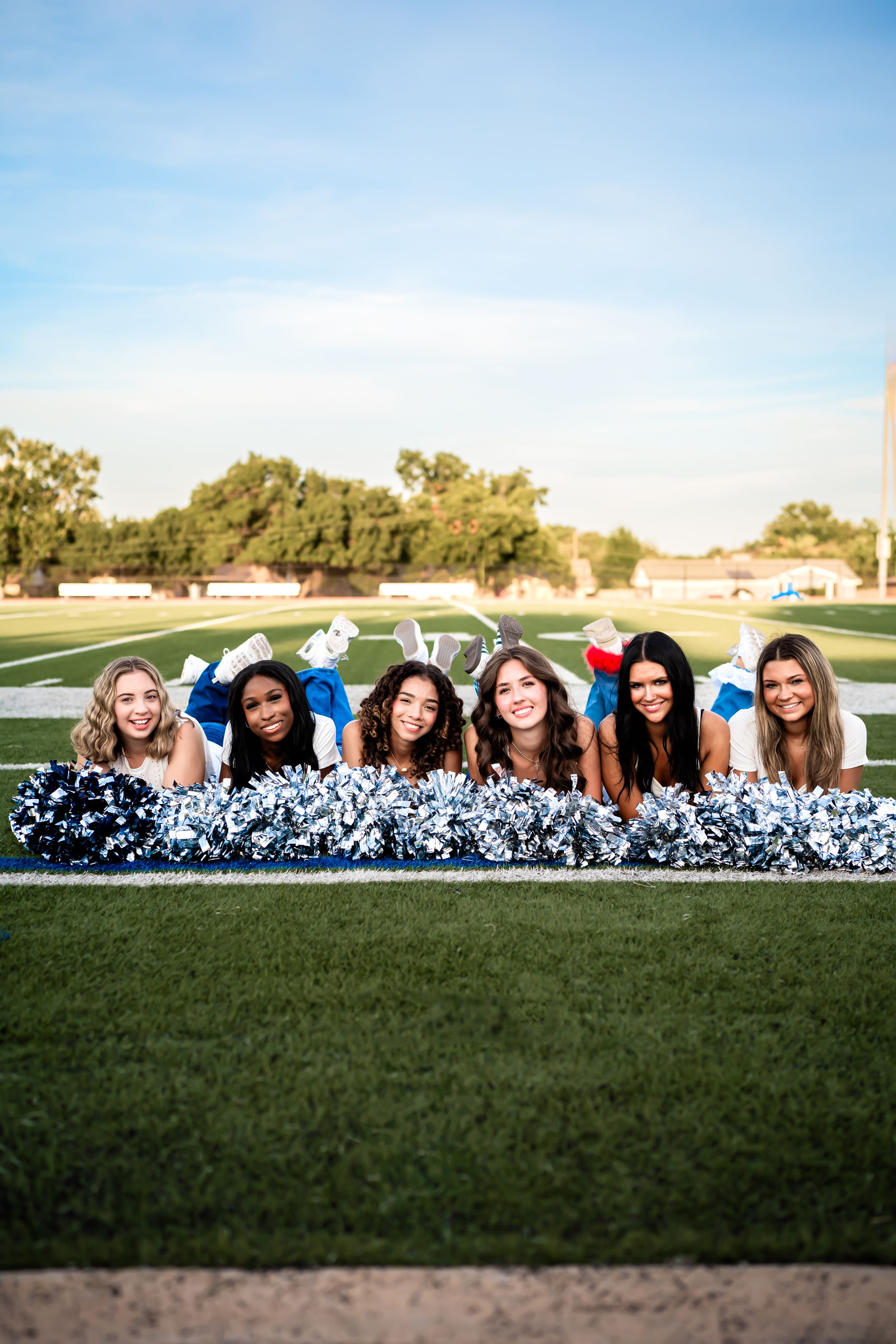 Group Senior Cheerleaders