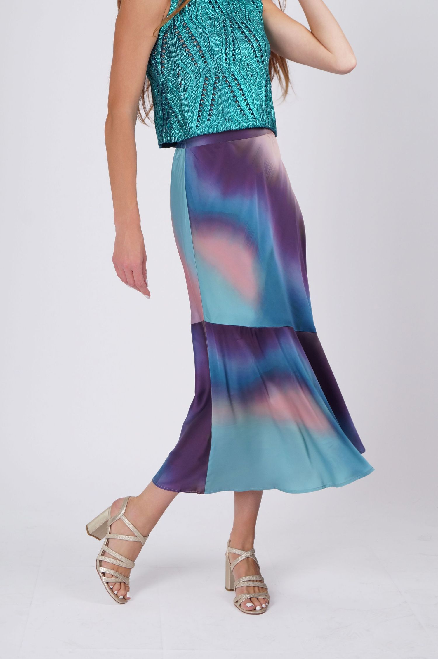 Luxury garment photography with a female model