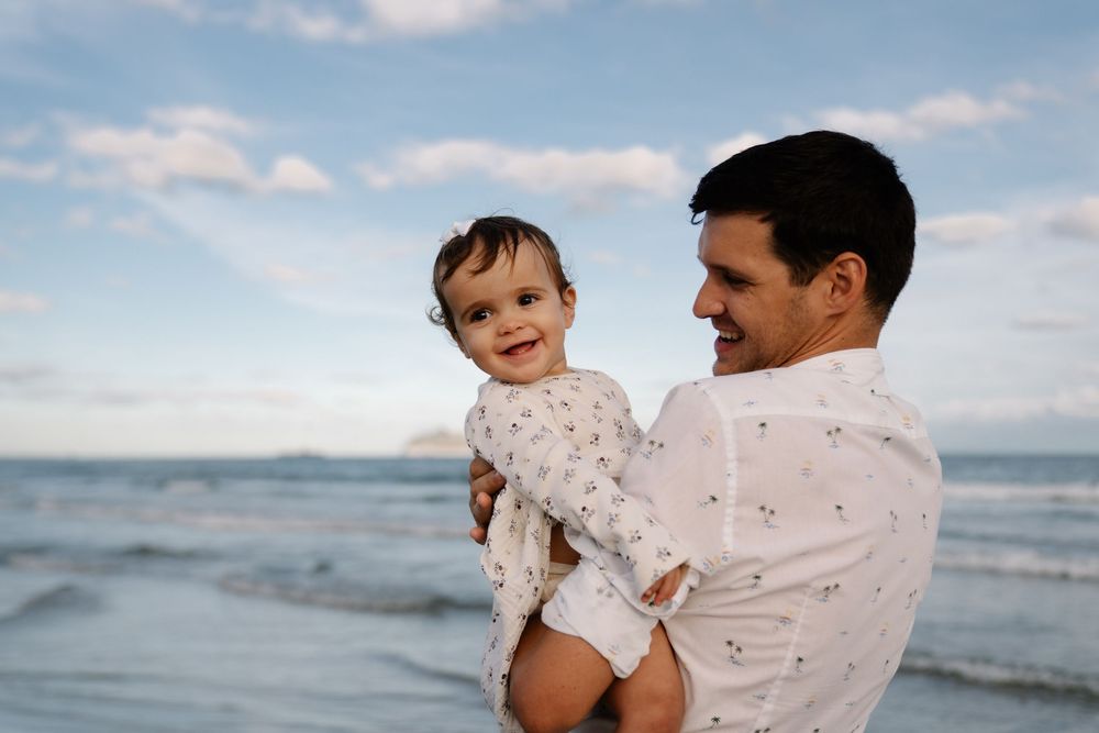 Family portraits at the beach