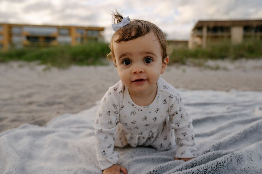 Family portraits at the beach