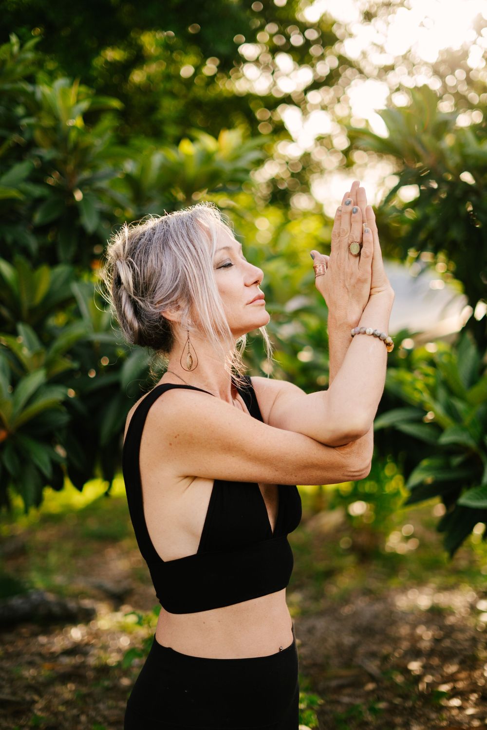 Yoga Garden Portrait Photography Melbourne Florida