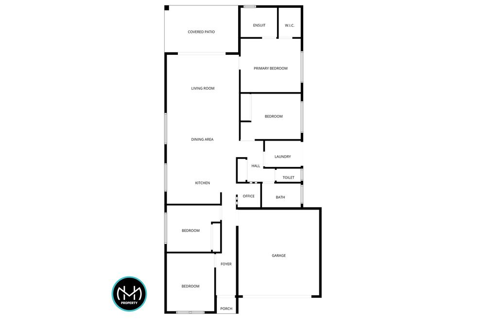 Architectural floor plan showing detailed room layouts and dimensions for a residential property.