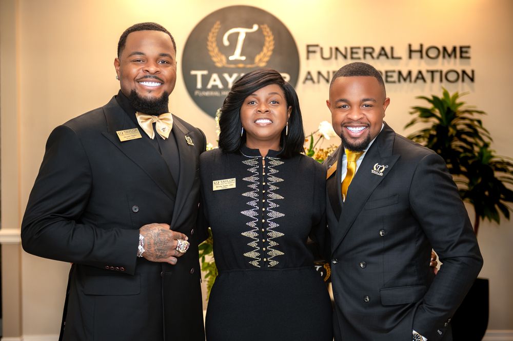 Taylor Funeral Home's staff. Juwaan Taylor, Wendy Taylor and Jeremy Taylor.