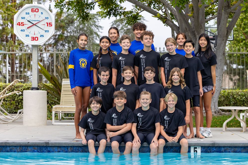 Nadadores swim team group photo for their summer, spring and winter leagues.