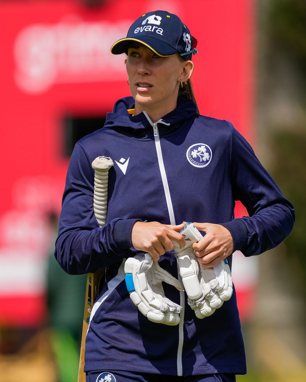 4th June, 2026

Orla Prendergast of Ireland 
Evara Women’s T20 International Tri-Series  Ireland v Pakistan at Clontarf Cricket Club.