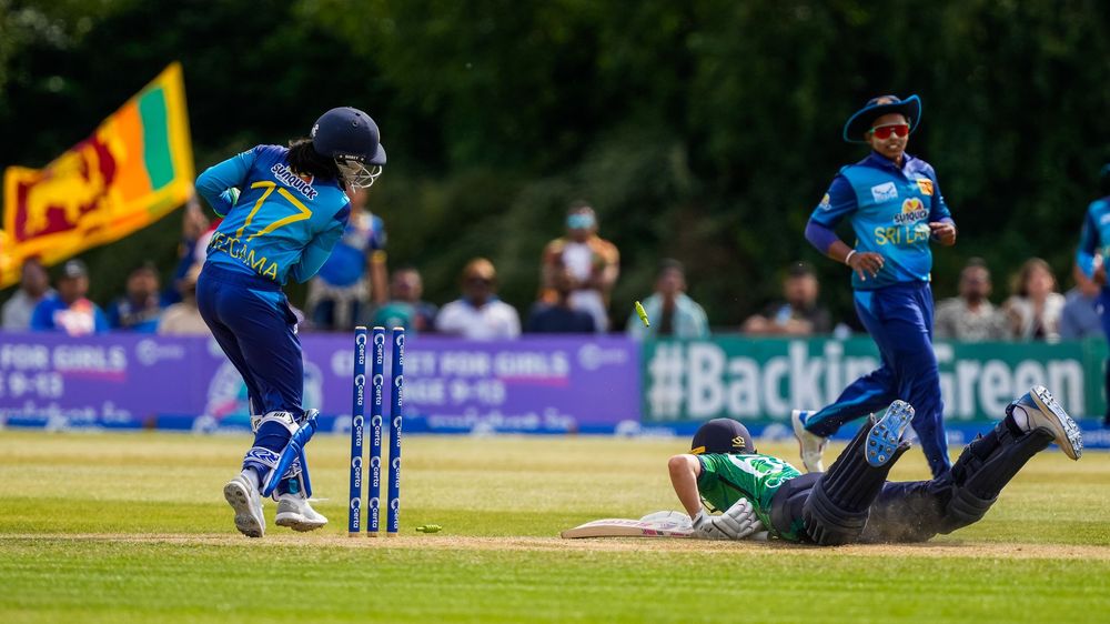 11th August 2024; Ireland's Captain Gabby Lewis in action against Sri Lanka at the T20I series in Dublin.