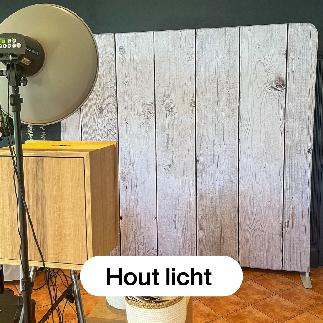 PhotoBilly backdrop hout licht