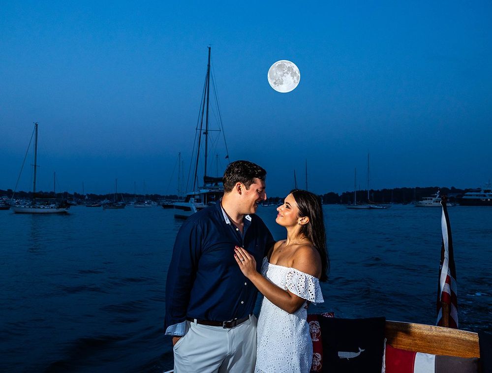 engaged, engagement photographer, engagement session, getting married, wedding plans, wedding ideas, moonlight, moon, couples photos, ocean