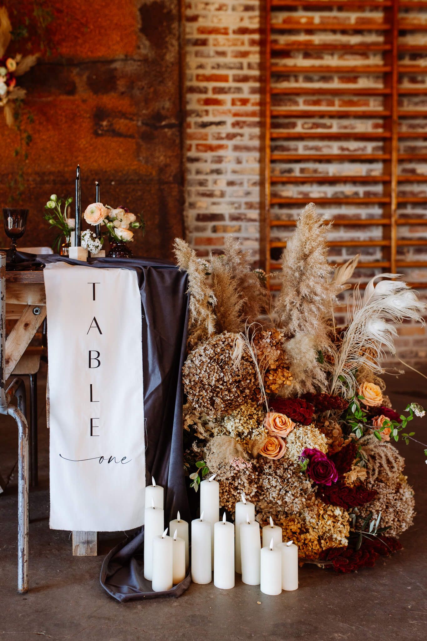 Décoration de table de mariage élégante