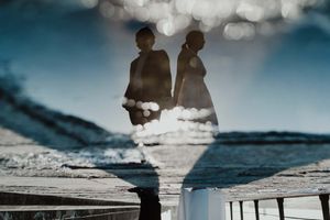 Elopement moment filled with raw emotion – Portugal coast wedding