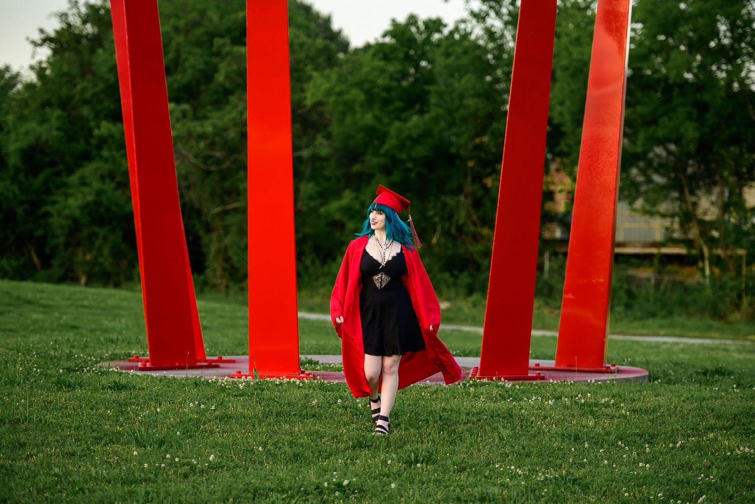 smiling senior graduate