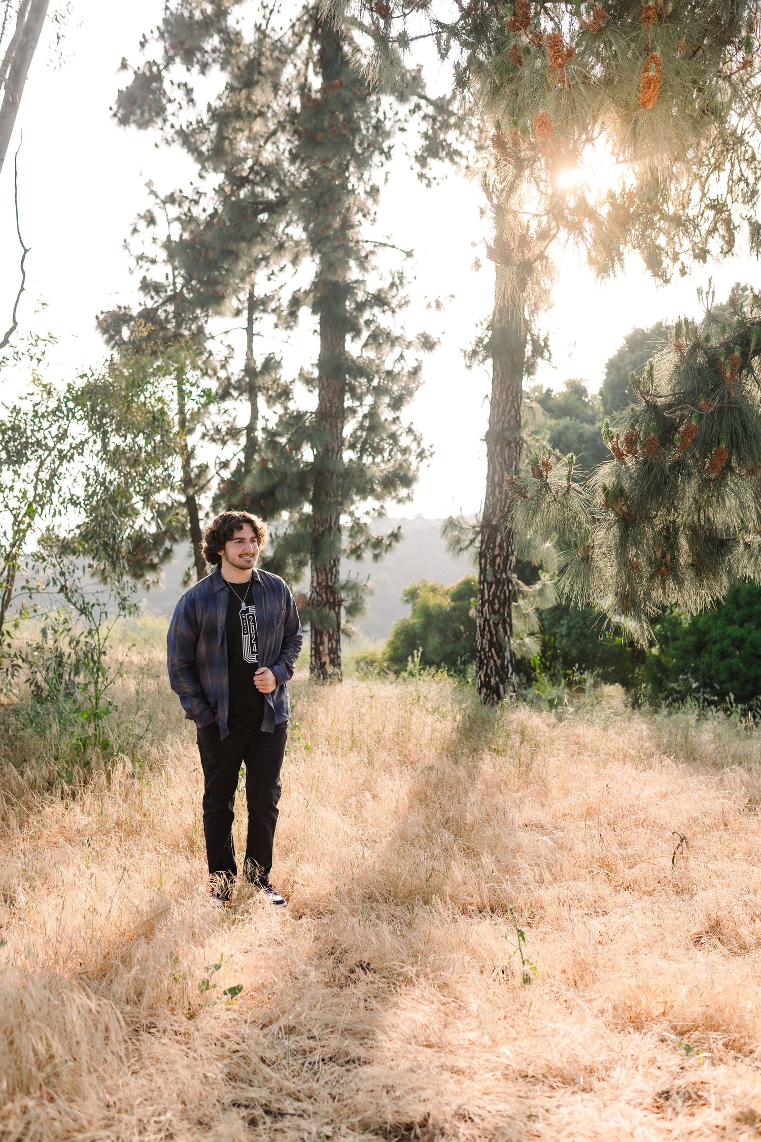 Cool young guy in tall grass