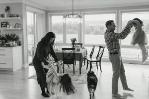 A sequence of dance movements shown in black and white photographs displaying different poses and steps.