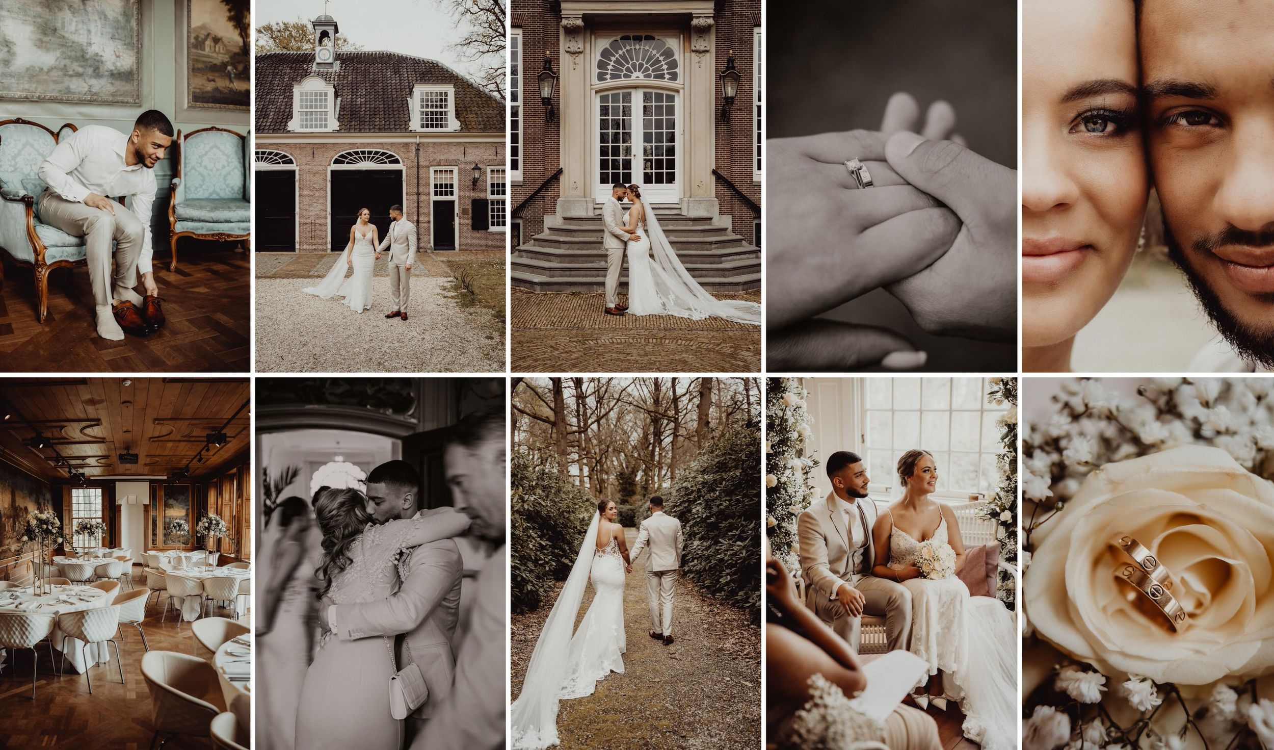 Trouwfotografie Sparrendaal, bruidsfoto's Helmond, Brabant.