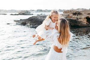 A mother and a daughter photo