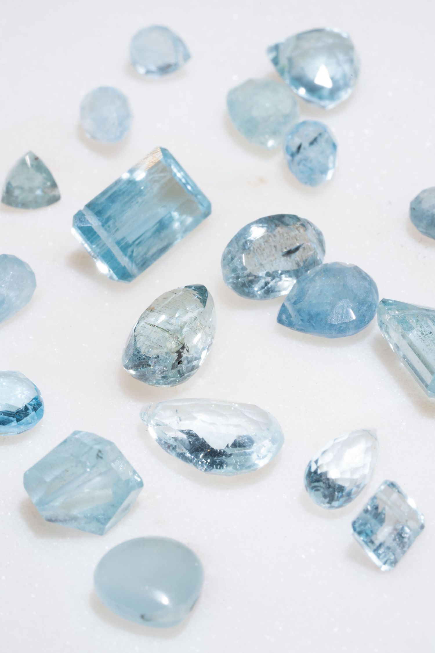 Commercial jewelry photography emphasizing gemstone clarity.