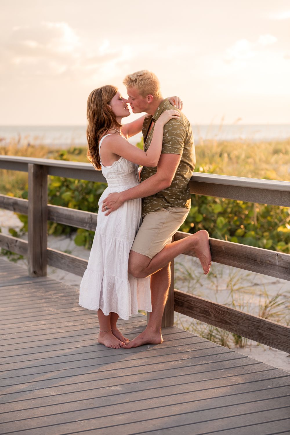 Miramar Beach Florida Vacation photographer for couples along the emerald coast during sunset golden hour