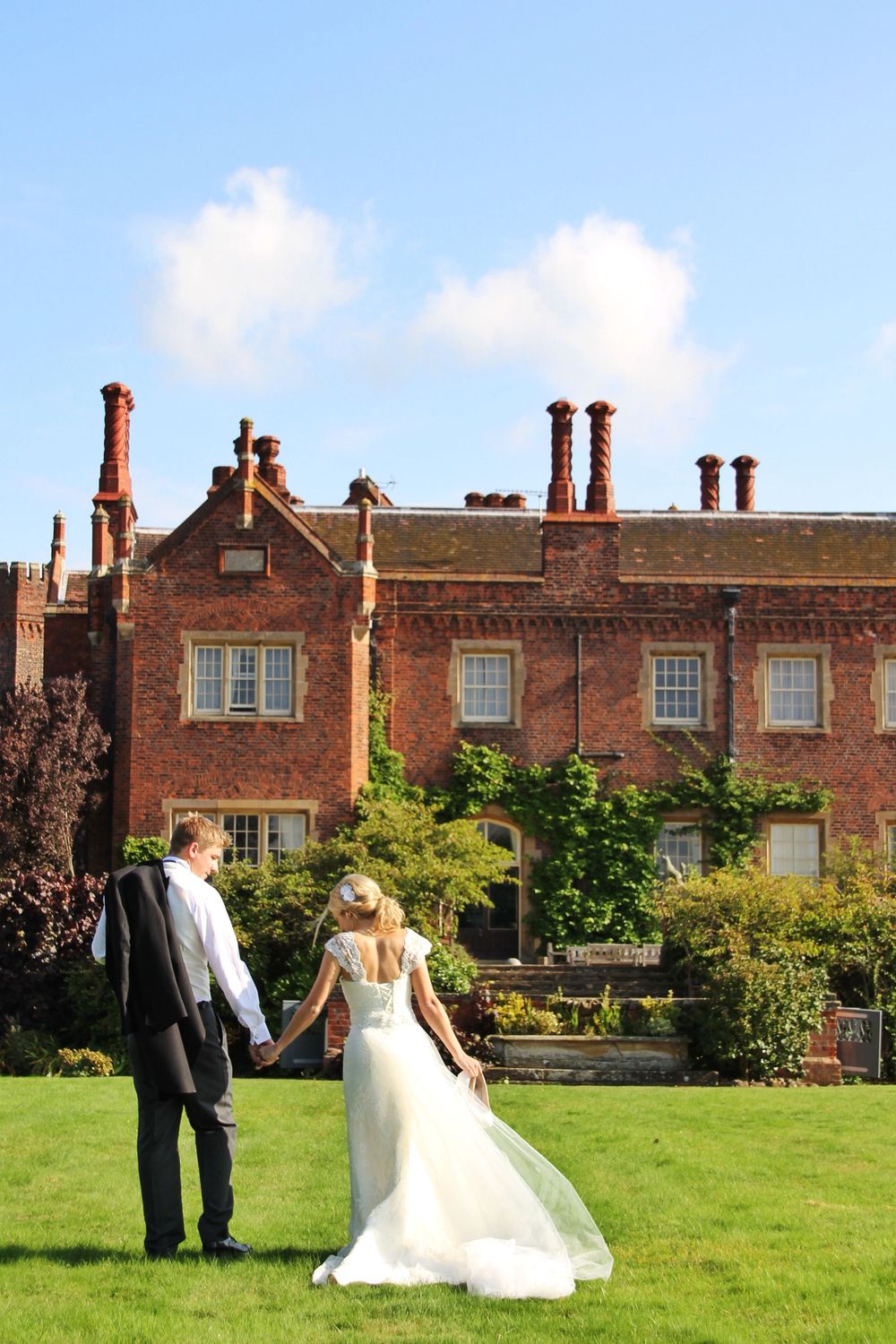 Bride and Groom day after wedding relaxed shoot Hodsock Priory Hodsock, Nottinghamshire
