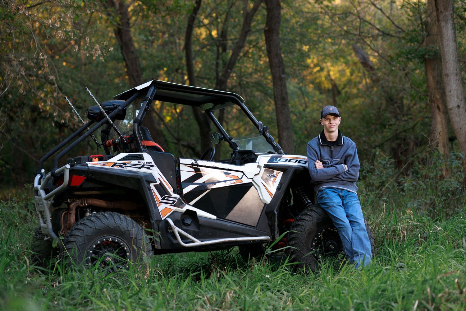 Effingham area high school senior poses with his big toy.