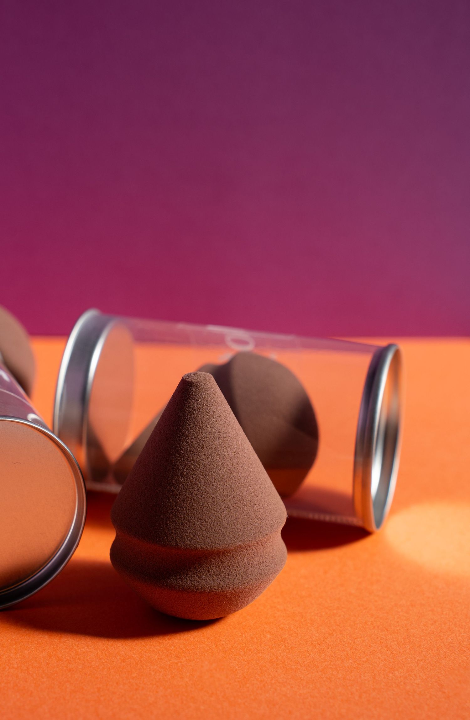 Beauty blender photography for a Chicago beauty brand.