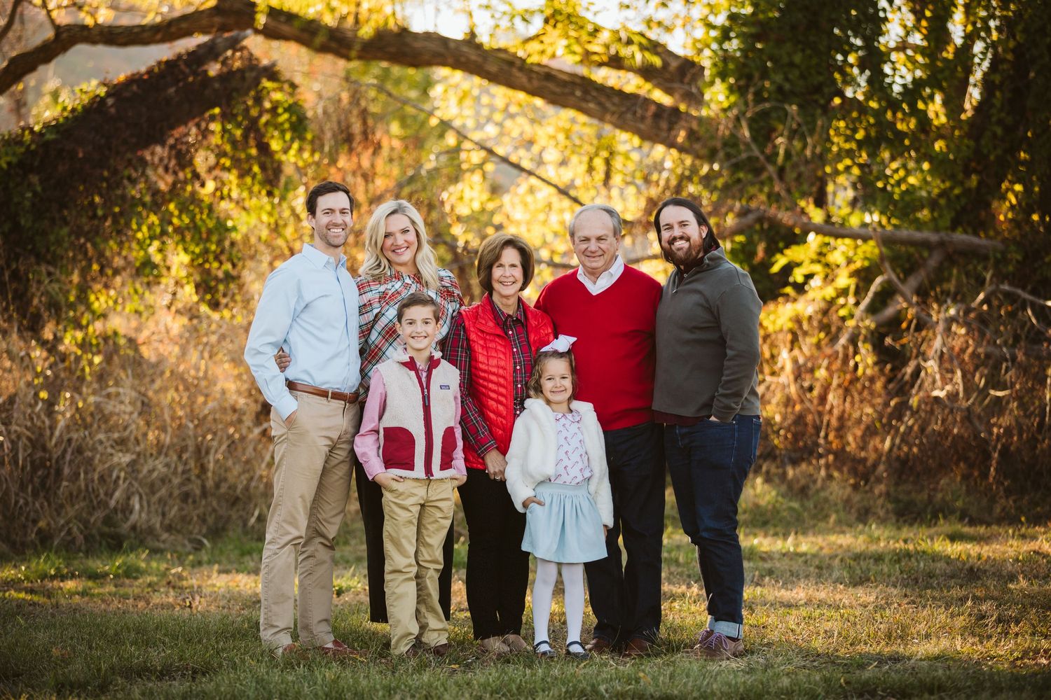 family session in fall with kids