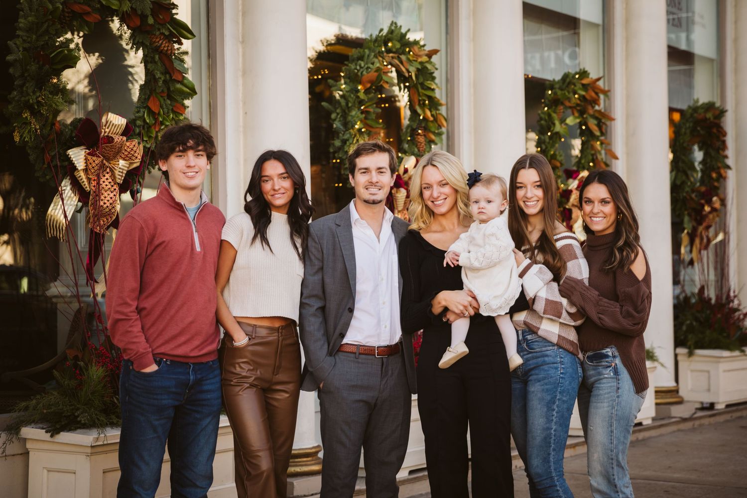 family session in fall with teens