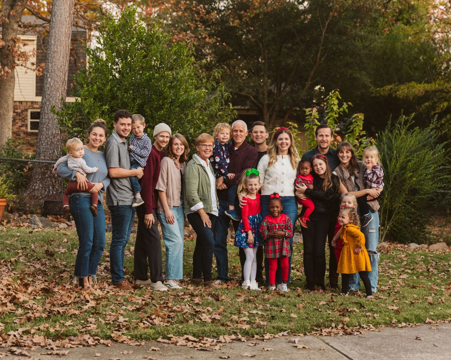 family session in fall with kids