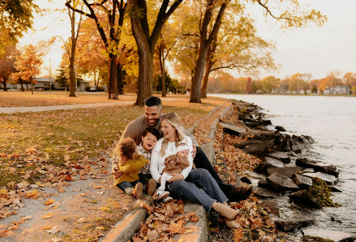 Fall family photos in Neenah Wisconsin