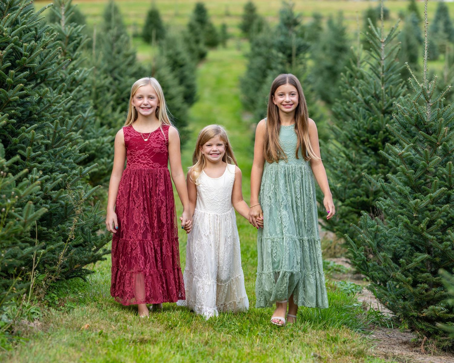 Mother and baby candid at family photo session at Mistletoe Tree Farm in Stow, MA by Lisa West Photography. based in Sudbury, MA. Holidays