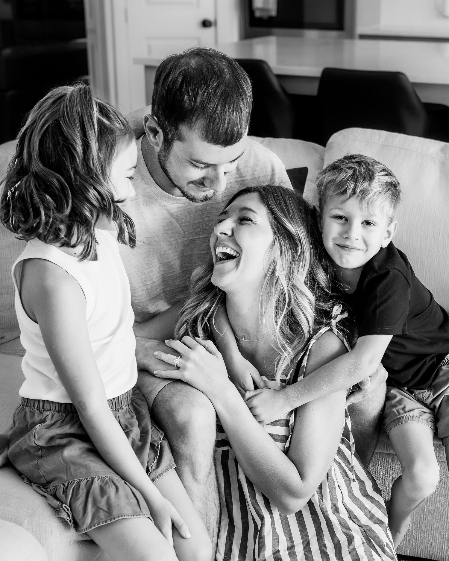 In-home family photographer in DFW