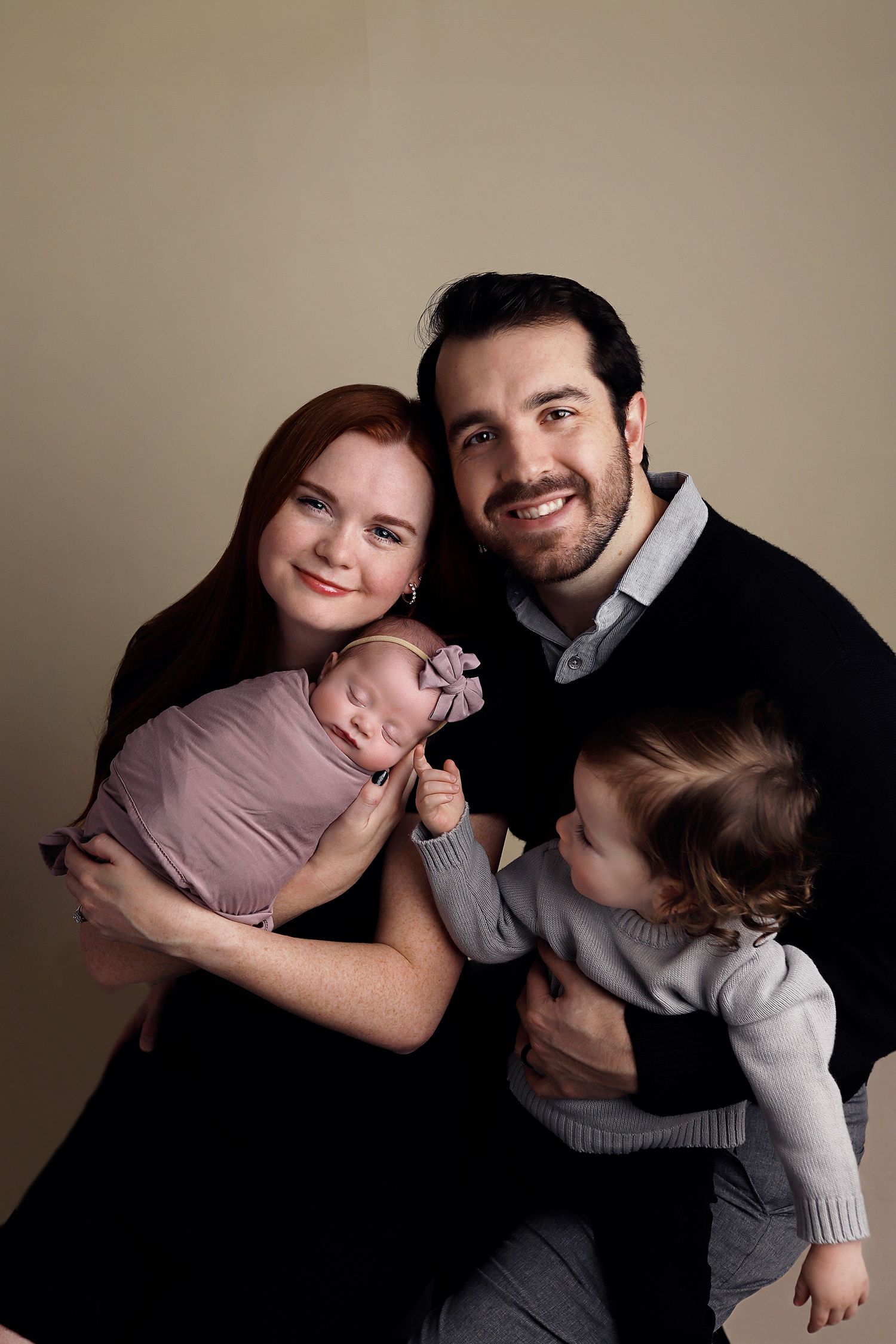 family of four, newborn photography, Utah County