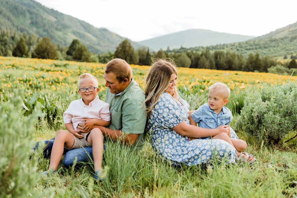 Northern Utah Mountain Field Family Photos