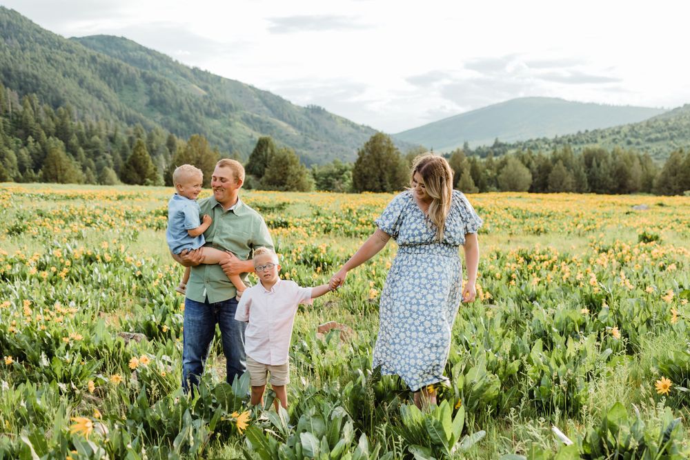 Northern Utah Mountain Field Family Photos