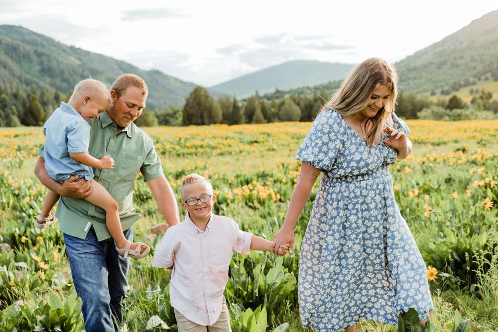 Northern Utah Mountain Field Family Photos