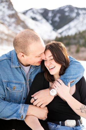 Utah couple engagement proposal photography