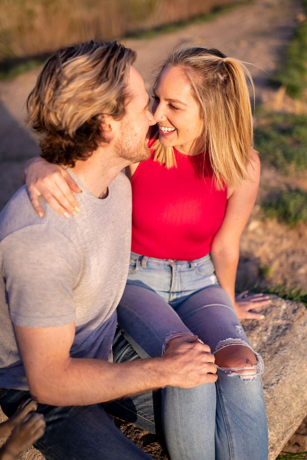 Utah couple engagement proposal photography
