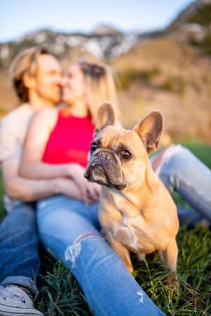 Utah couple engagement proposal photography dog