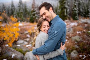 Utah couple engagement proposal photography