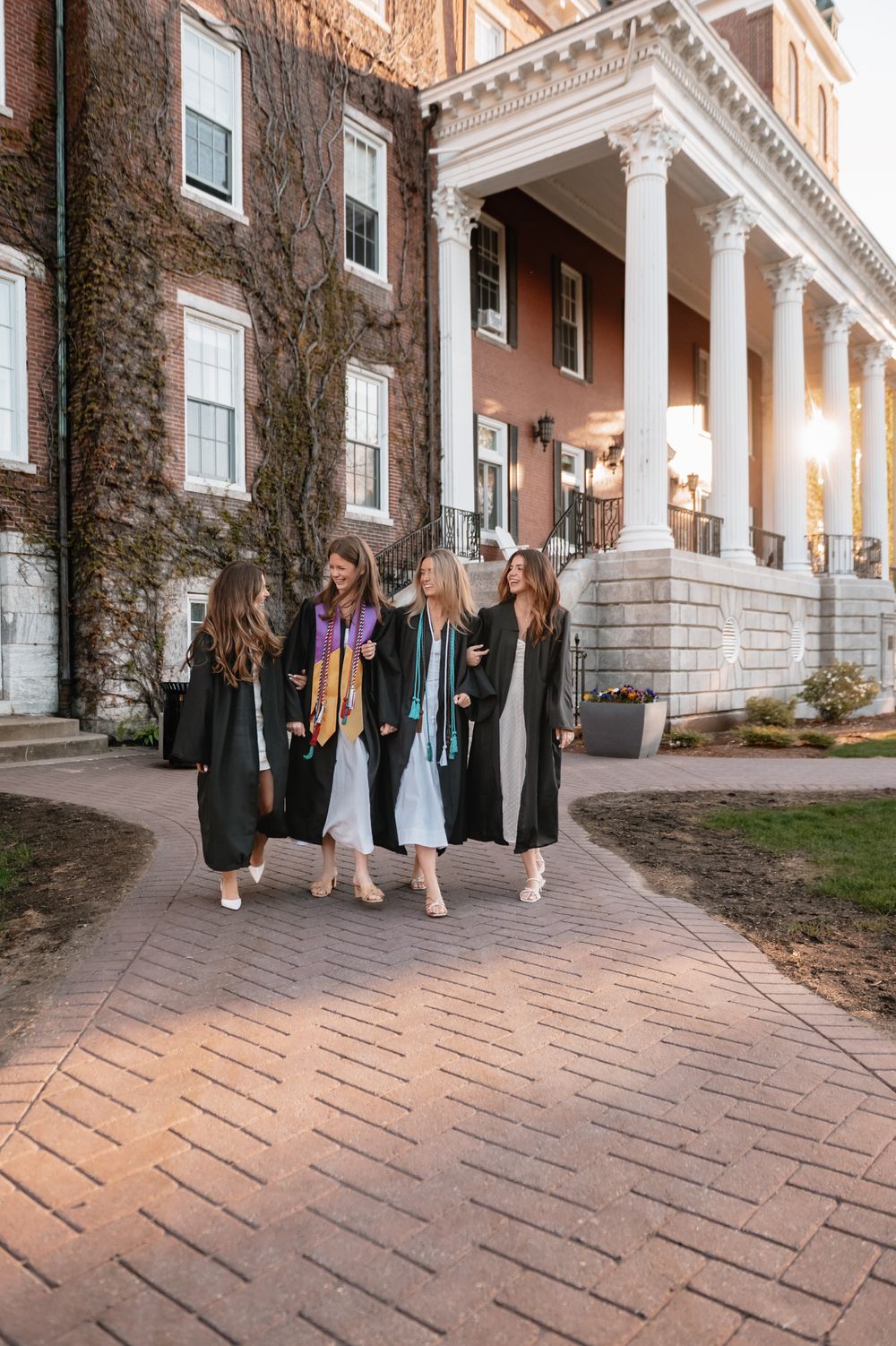 Holy cross cap & gown photographer