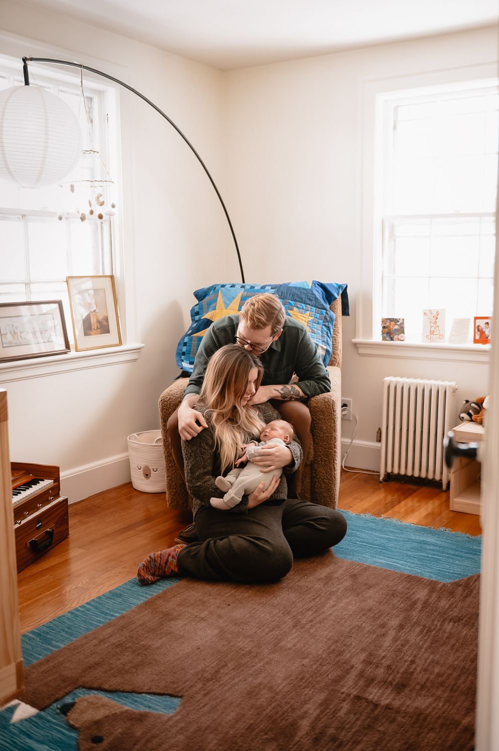 Boston in home newborn photographer