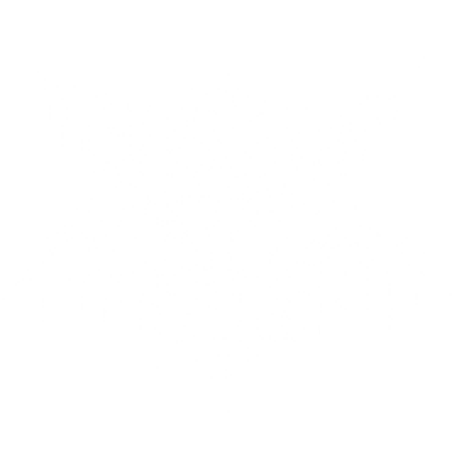 A stylized black metal band logo in white featuring sharp, angular lettering with dripping icicle-like details.